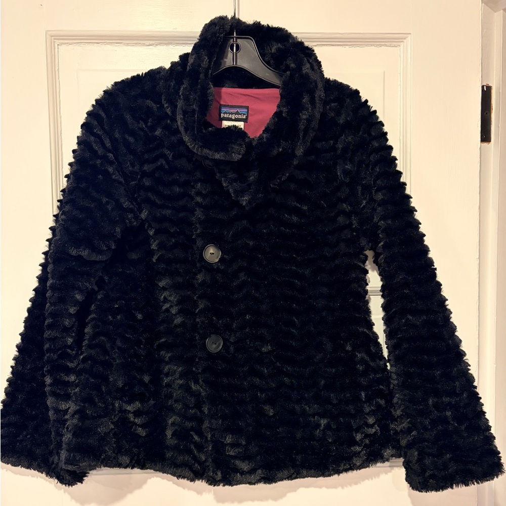 Patagonia Black Fuzzy Teddy Jacket